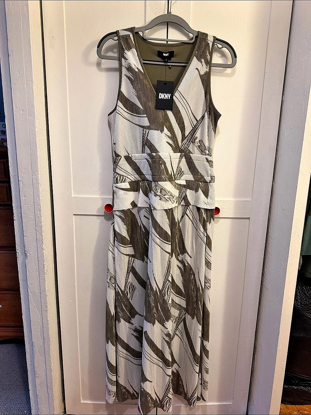DKNY Abstract Print Maxi Dress NWT